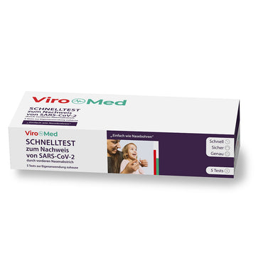 Viromed Antigen Schnelltest für Laien - 5 Stk. (Netto 3,95 Euro = Nettoeinzelpreis 0,79 Euro)